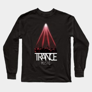Trance Music - Lasershow Long Sleeve T-Shirt